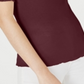 Maison Jules Women's Crewneck Elbow Sleeve Top Red Size XX-Large