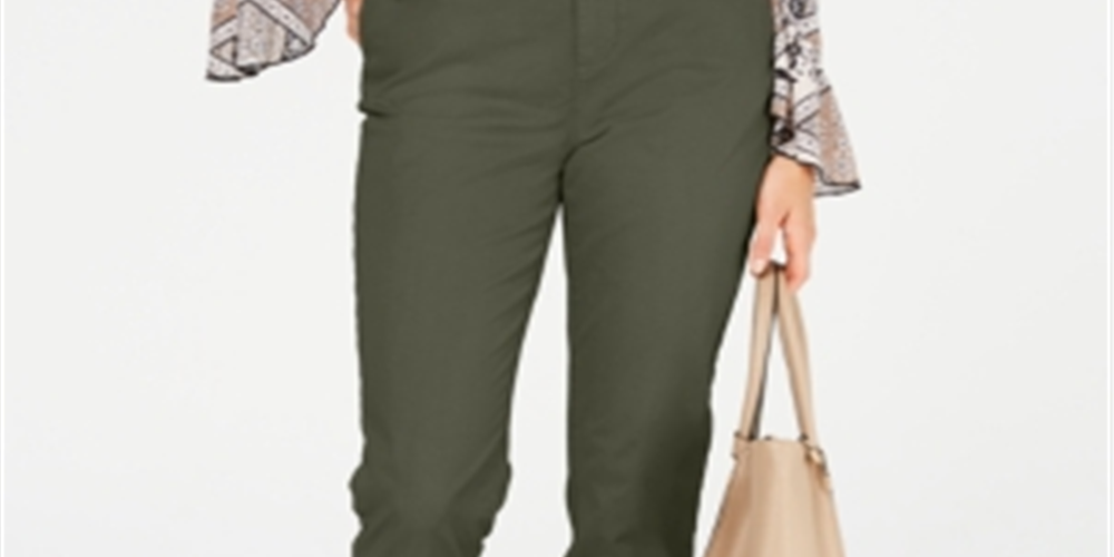Style & Co Women's Chino Pants Green Size 4