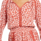 American Rag Junior's Animal Print Dress Orange Size XX-Small