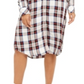 Levi's Women's Long Button up Plaid Shirt Black Multi Size Petite M