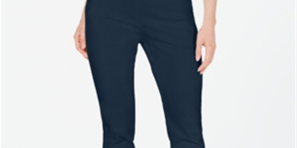 Charter Club Women's Chelsea Stretch Twill Skinny Pants Blue Size 4 Petite
