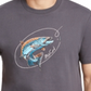 Club Room Men's Big Catch Graphic T-Shirt Gray Size Small