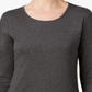 Charter Club Women's Pima Cotton Long Sleeve Top Gray Size XX-Large