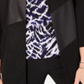 Kasper Women's 3/4 Sleeve Open Cardigan Sweater Black Size X-Small