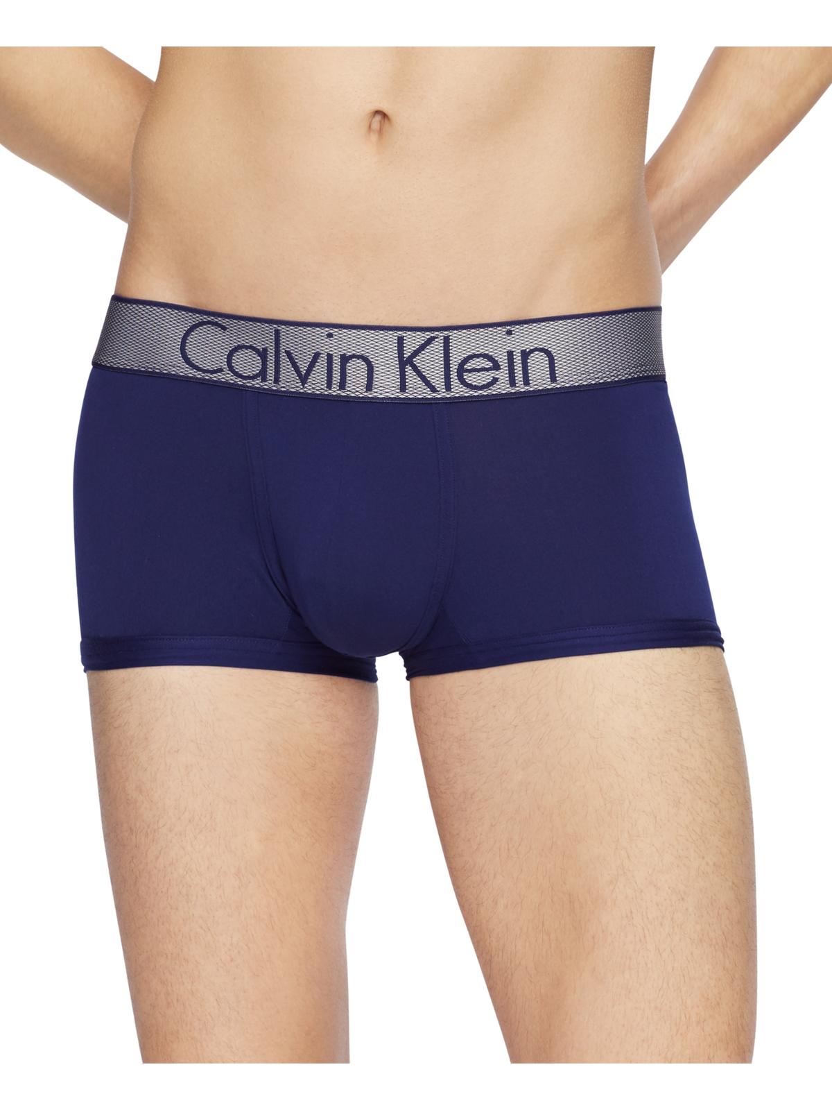 Calvin Klein Men's Low Rise Everyday Trunk Blue Size Large