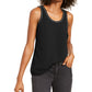 INC International Concepts Women's Studded Woven Tank Top Black Size Medium