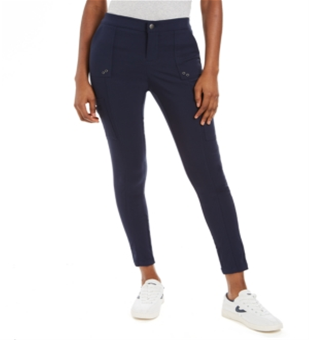 Style & Co Women's Skinny Utility Pants Blue Size 16