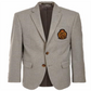 Ralph Lauren Big Boy's Solid Sport Coat with Faux Suede Elbow Patches Gray Size 16