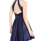 BLONDIE Womens Red Back Spaghetti Strap Mini Party Fit + Flare Dress size 11