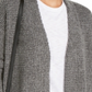 INC International Concepts Women's Waffle Stitch Cozy Cardigan Sweater Gray Size Medium
