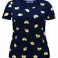 Karen Scott Women's Botanical Print Cotton Scoop Neck Top Blue Size Small