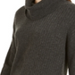 Style & Co Women's Ribbed Turtleneck Sweater Gray Size Petite L