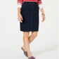 Charter Club Women's Tummy Control Denim Skirt Blue Size 2 Petite