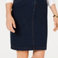 Charter Club Women's Tummy Control Denim Skirt Blue Size 2 Petite