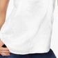 Style & Co Women's Embroidered Top White Size Petite L