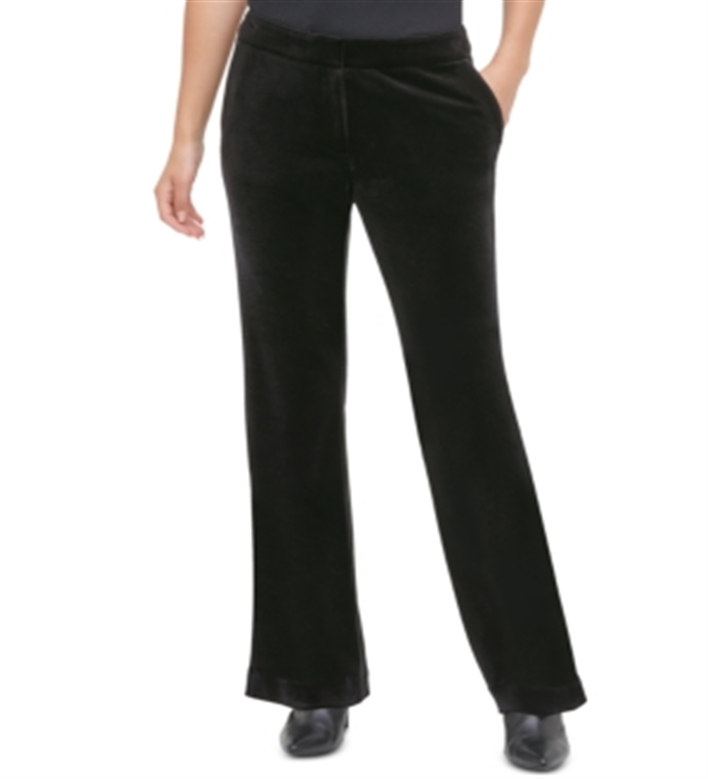 Calvin Klein Women's Velvet Pants Black Size 14