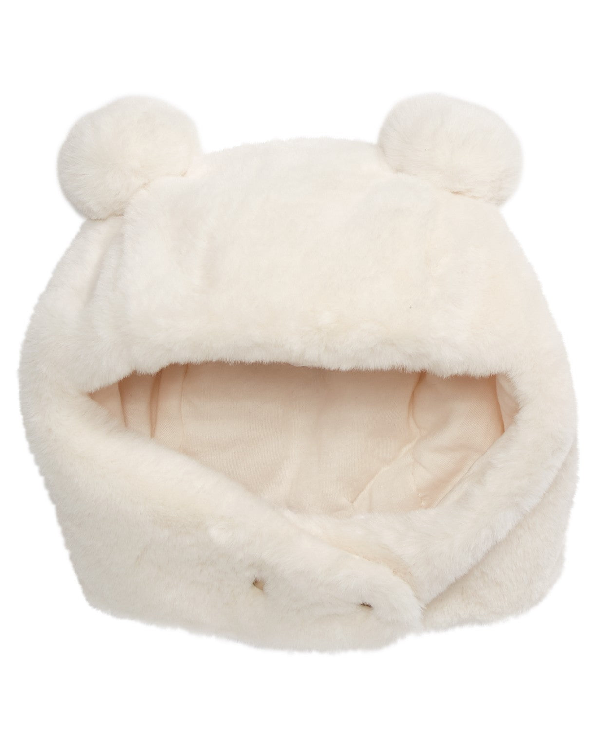 First Impressions Baby Girl's & Boy's Faux Fur Pom Pom Hat White Size 0-6 MOS