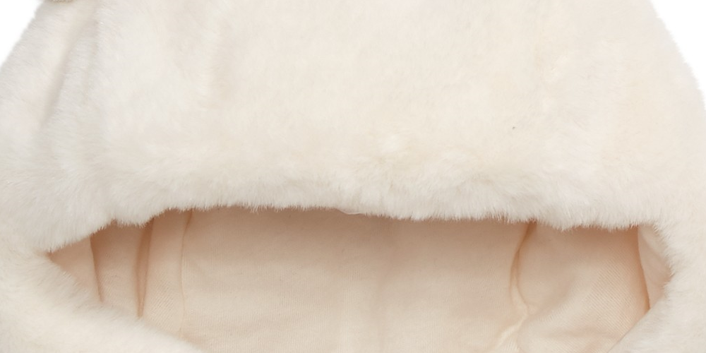First Impressions Baby Girl's & Boy's Faux Fur Pom Pom Hat White Size 0-6 MOS