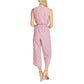 Vince Camuto Women's Wide Leg Cropped Jumpsuit Pink Size Large