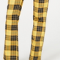 Dickies Junior's Plaid Worker Pants Yellow Size 11