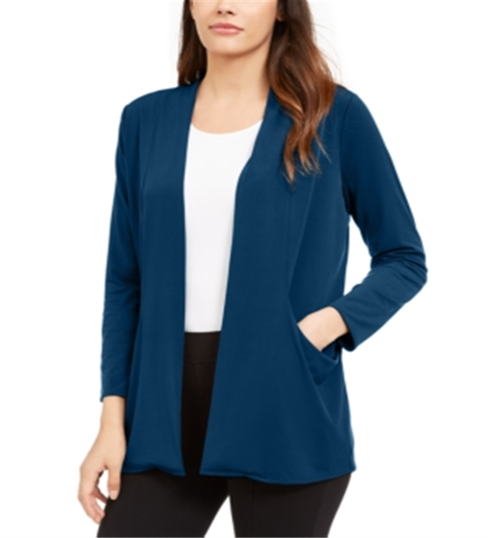 Alfani Women's Open Front Cardigan Green Size X-Large