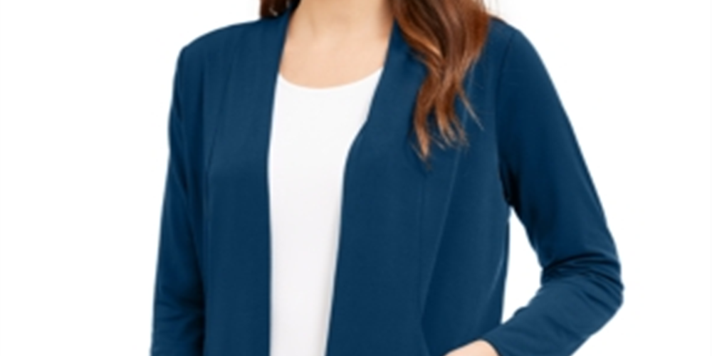 Alfani Women's Open Front Cardigan Green Size X-Large