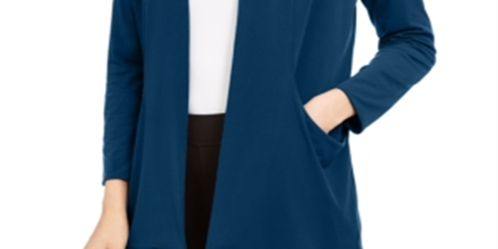 Alfani Women's Open Front Cardigan Green Size X-Large