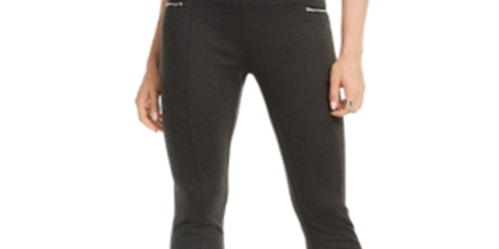 INC International Concepts Women's Skinny Moto Pants Gray Size 2