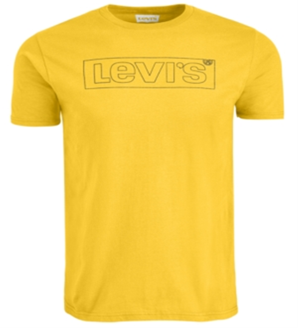 Levi's Men's Boxed Logo T-Shirt Yellow Size Small
