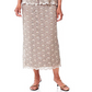 R&M Richards Women's Sequined Sleeveless Scoop Neck Tea Length Shift Dress Brown Size 18