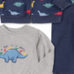 Kids Headquarters Baby Boy's 3 Pc Dinosaur Fleece Hoodie Jogger Pants & Long Sleeve T-Shirt Set Blue Size 12MOS