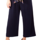 NY Collection Women's Printed Tie Belt Jumpsuit Blue Size Petite X-Large