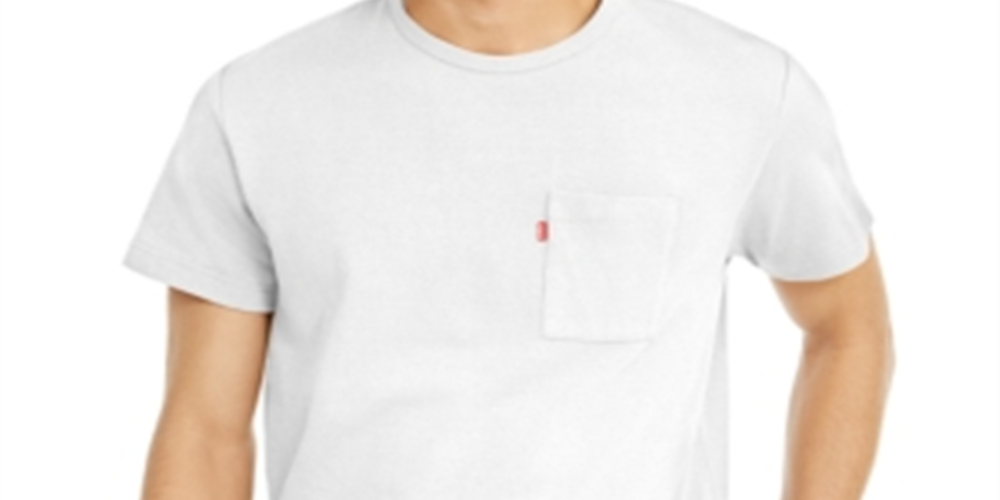 Levi's Men's Heavyweight Pocket T-Shirt White Size XX-Large
