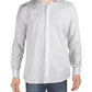 Bar III Men's Cotton Paisley Button Down Shirt White Size XL