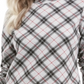 Karen Scott Women's Plaid Mock Neck Top Gray Size Petite SM