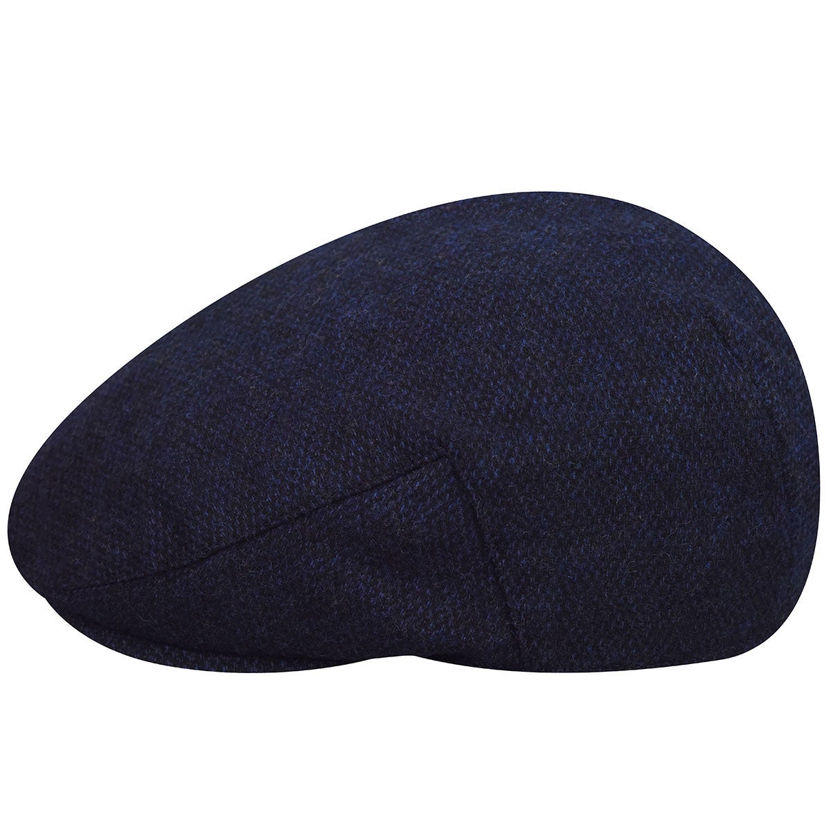 Country Men's Wool Blend British Windowpane Cap Blue Size X-Large