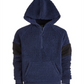 Ideology Big Boy's Faux Fur Hoodie Blue Size X-Large