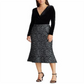 Ralph Lauren Women's Velvet Lace Dress Black Size 18