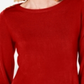Karen Scott Women's Button Shoulder Sweater Red Size Petite XL