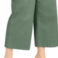 INC International Concepts Women's Wide Leg Exposed Fly Culottes Pant Green Size 4