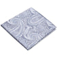 Ryan Seacrest Distinction Men's Wakefield Silk Paisley Pocket Square Gray  Size Regular