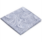 Ryan Seacrest Distinction Men's Wakefield Silk Paisley Pocket Square Gray  Size Regular