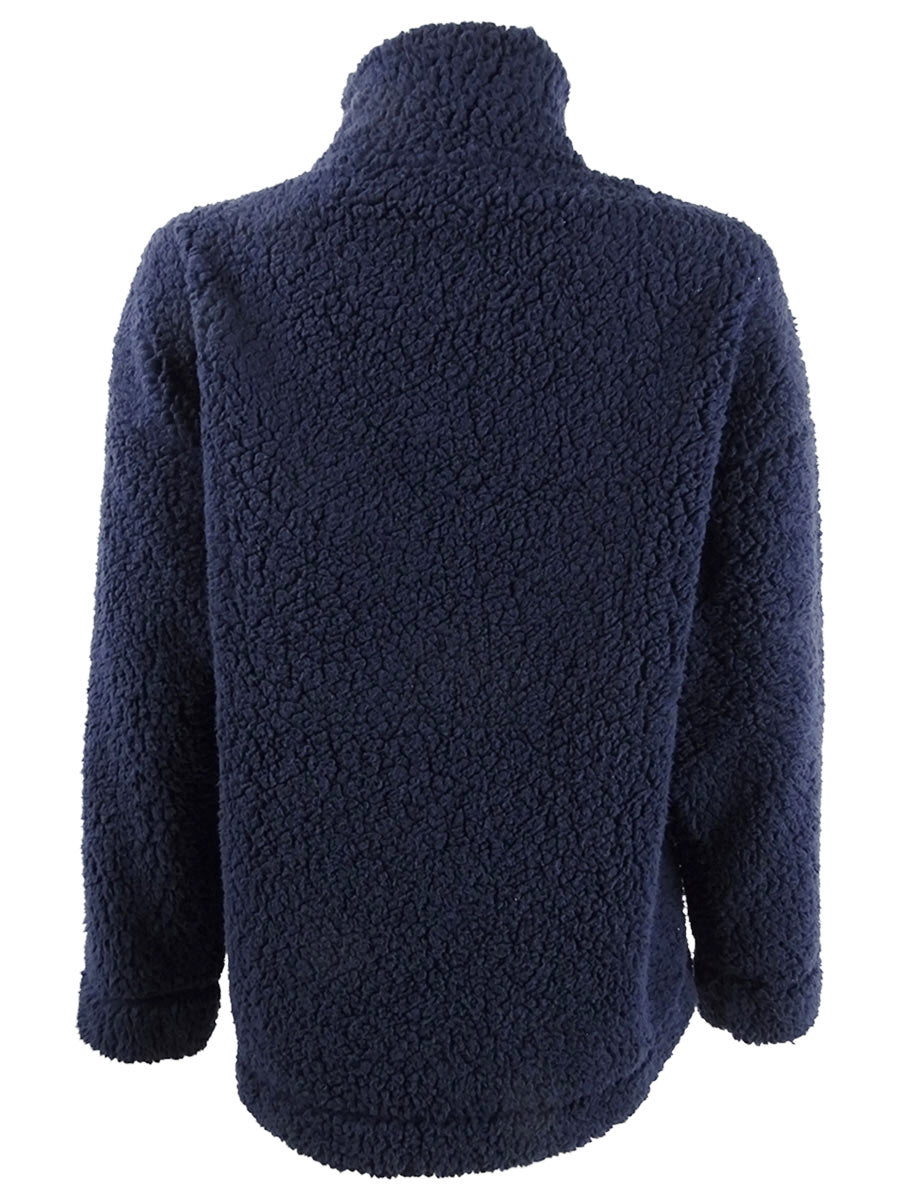Jenni Women's Faux Fur Cozy Pullover Blue Size Medium