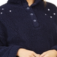 Jenni Women's Faux Fur Cozy Pullover Blue Size Medium
