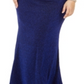 City Studios Women's PlusTwist Front Metallic Formal Dress Blue Size 24W