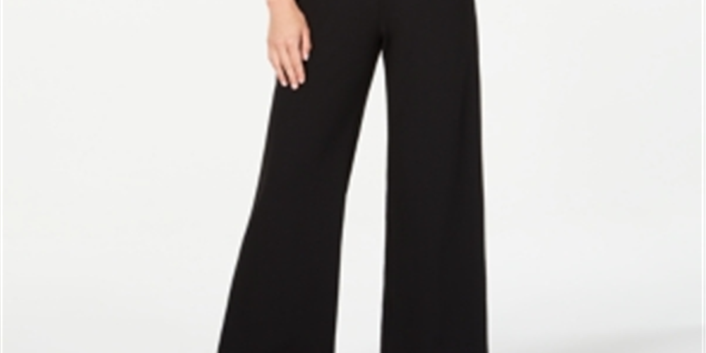 Calvin Klein Women's Off the Shoulder Jumpsuit Black Size 12