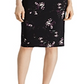 Ralph Lauren Women's Andee Misty Gathered Floral Print Midi Dress Black Size 12