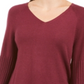 Style & Co Women's Bishop Sleeve Tunic Sweater Purple Size Petite P