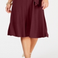 Charter Club Women's Tie Waist Midi Dress Red Size Large