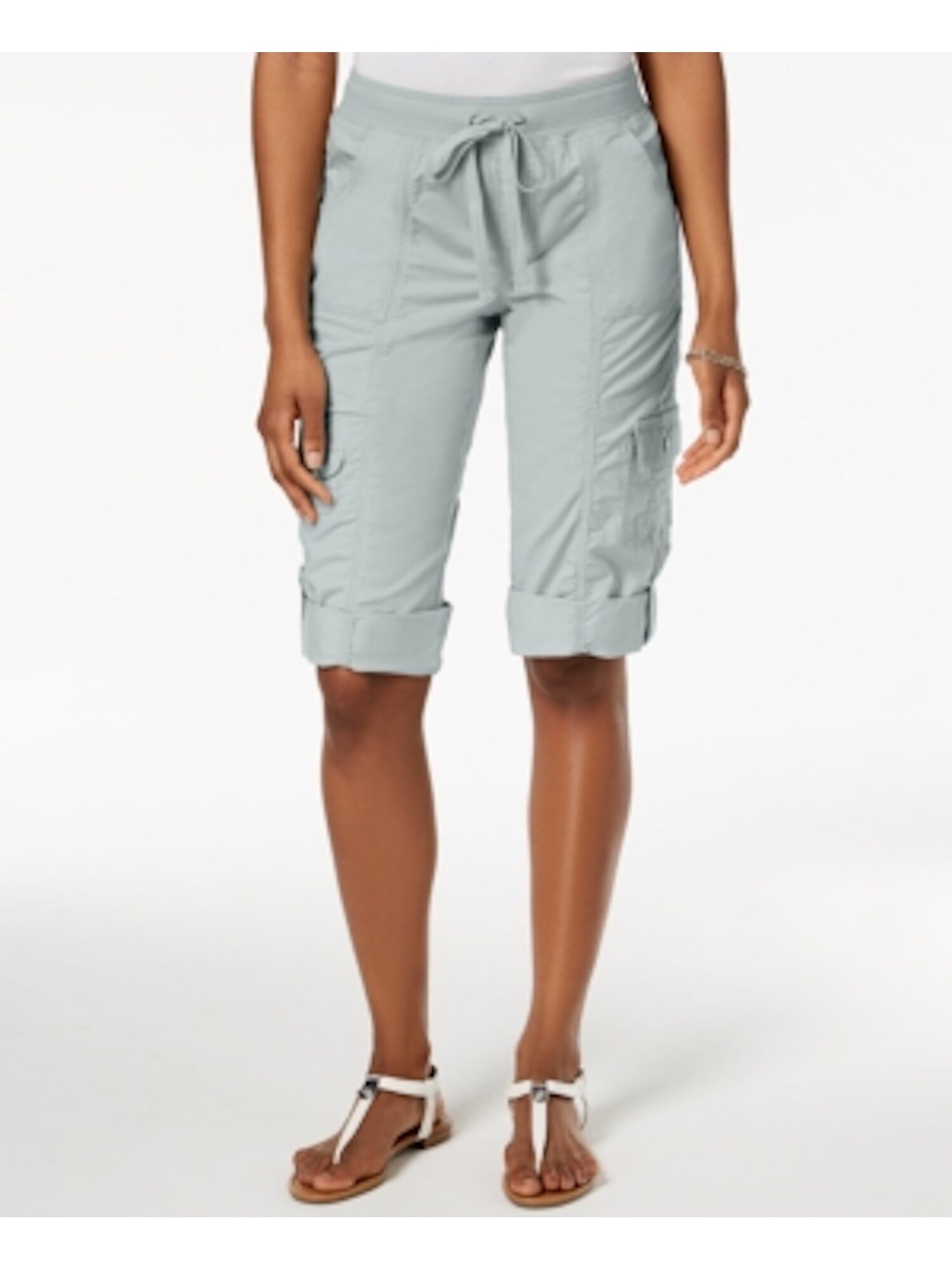 Style & Co Women's Capri Pants Gray Size X-Small